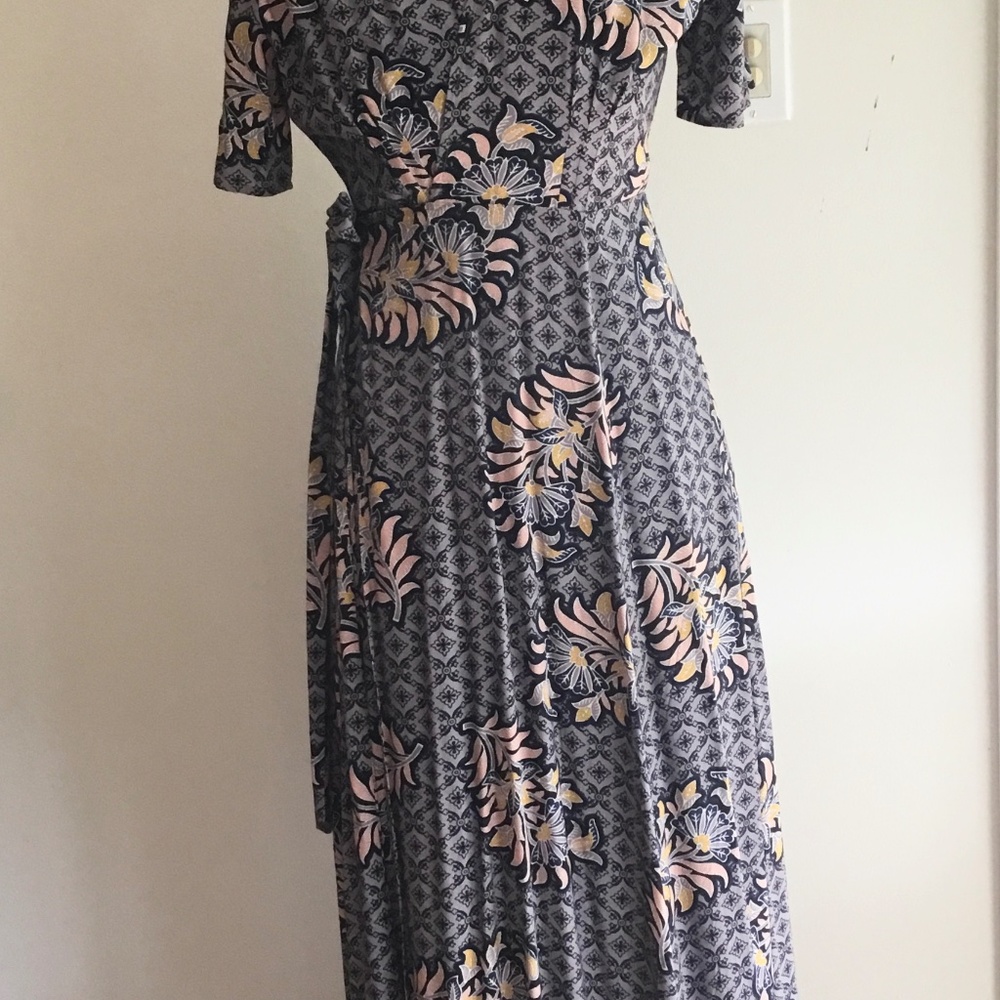 Full length floral dress from Anthropologie
